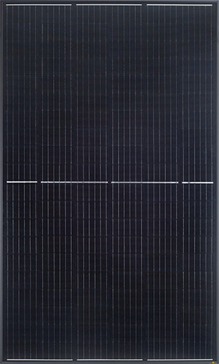 Panneau photovoltaïque demi-cellule noir
